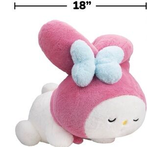 Pink and Blue Plush Bunny Toy